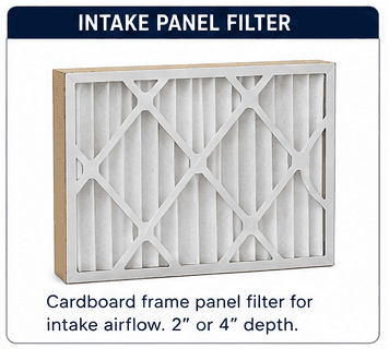 Tackified intake panel